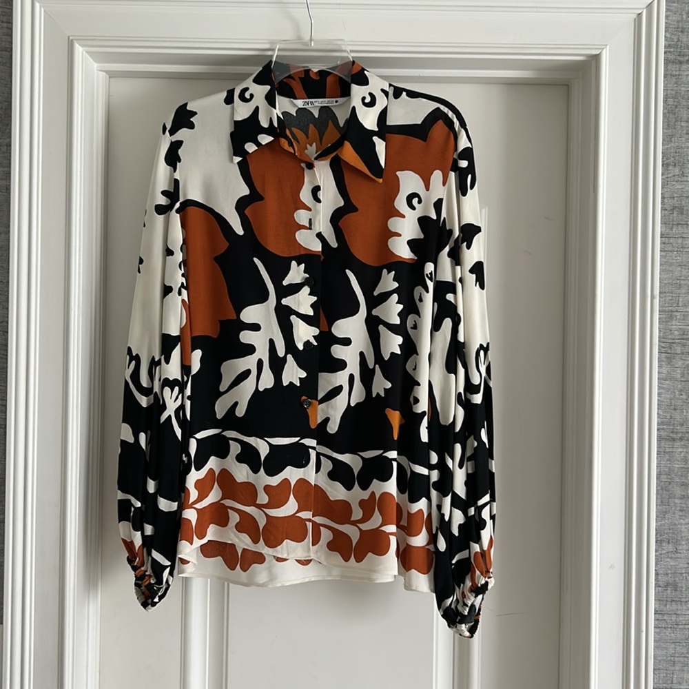 Zara Patterned Blouse - image 5